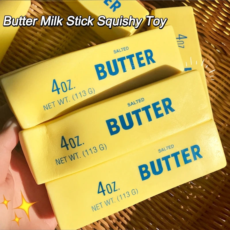 Cheese Squishy Ornament Butter Squishy Squishy Dumpling Anti Gifts Sensory Fidget Ornament Slow Rebound Relef Butter Squishy