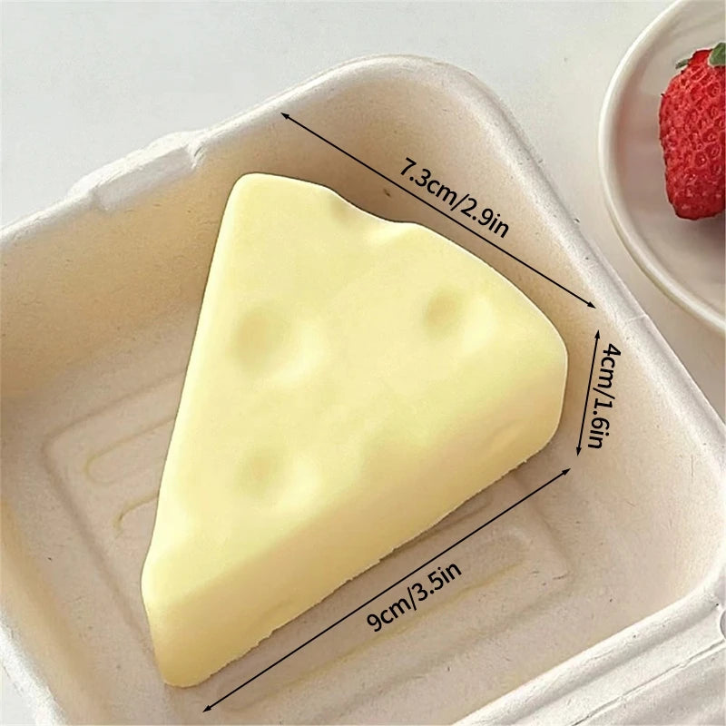 Cheese Squishy Ornament Butter Squishy Squishy Dumpling Anti Gifts Sensory Fidget Ornament Slow Rebound Relef Butter Squishy