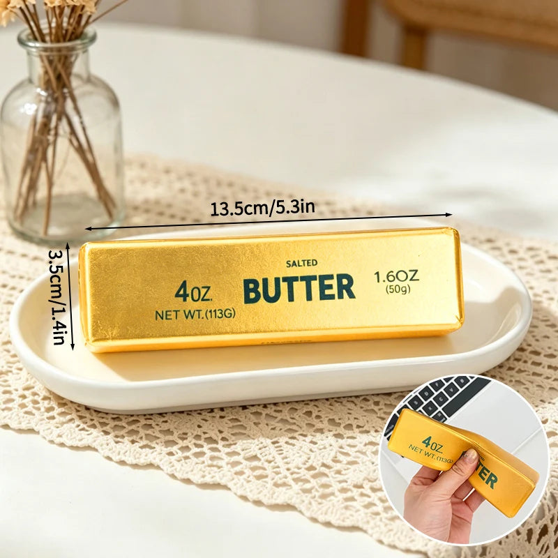 Cheese Squishy Ornament Butter Squishy Squishy Dumpling Anti Gifts Sensory Fidget Ornament Slow Rebound Relef Butter Squishy
