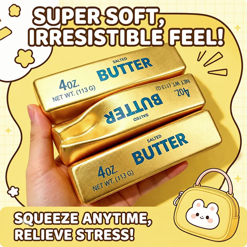 Cheese Squishy Ornament Butter Squishy Squishy Dumpling Anti Gifts Sensory Fidget Ornament Slow Rebound Relef Butter Squishy