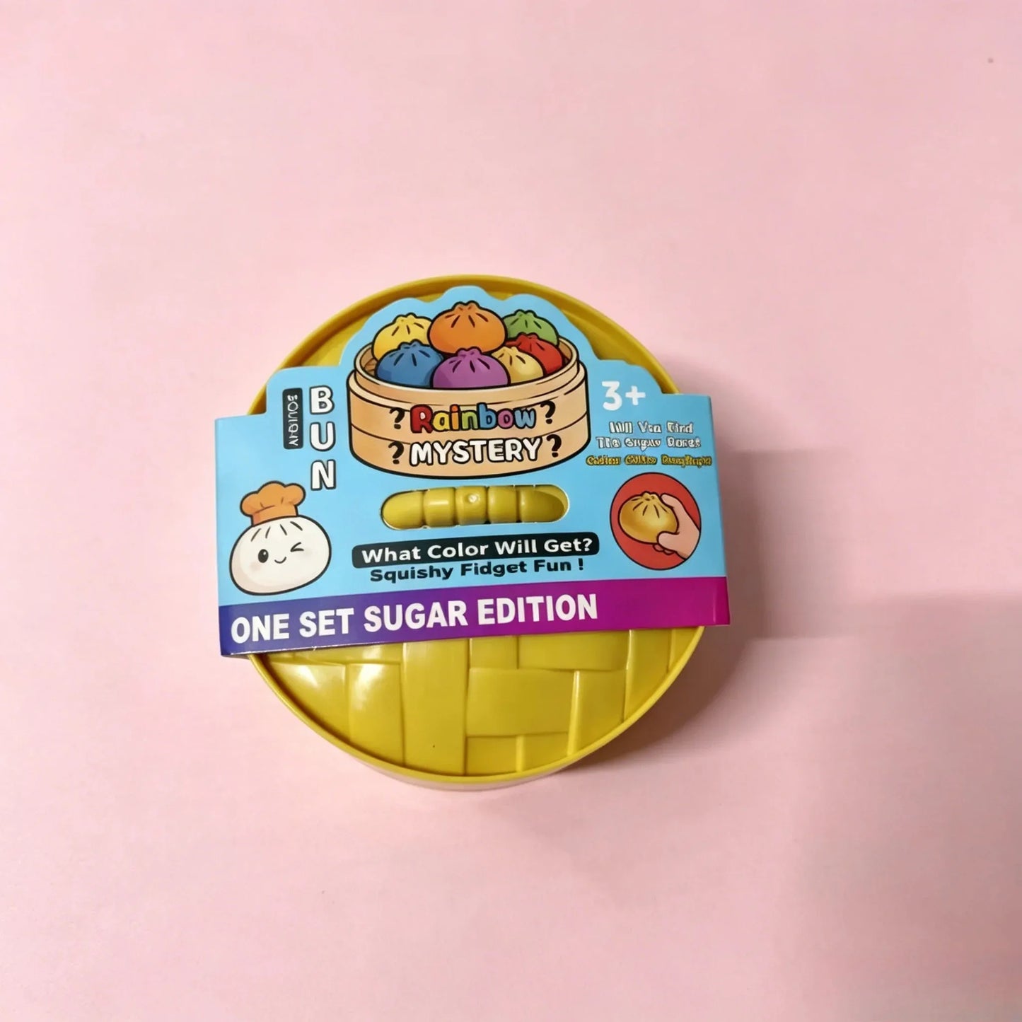 Dumpling Pressure Dumpling Squishies Cute Colorful Bun Toy Slow Rising Stress Relief Fidget Toy for Kids Adults Anti-Anxiety Gif