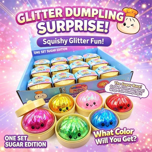 Dumpling Pressure Dumpling Squishies Cute Colorful Bun Toy Slow Rising Stress Relief Fidget Toy for Kids Adults Anti-Anxiety Gif