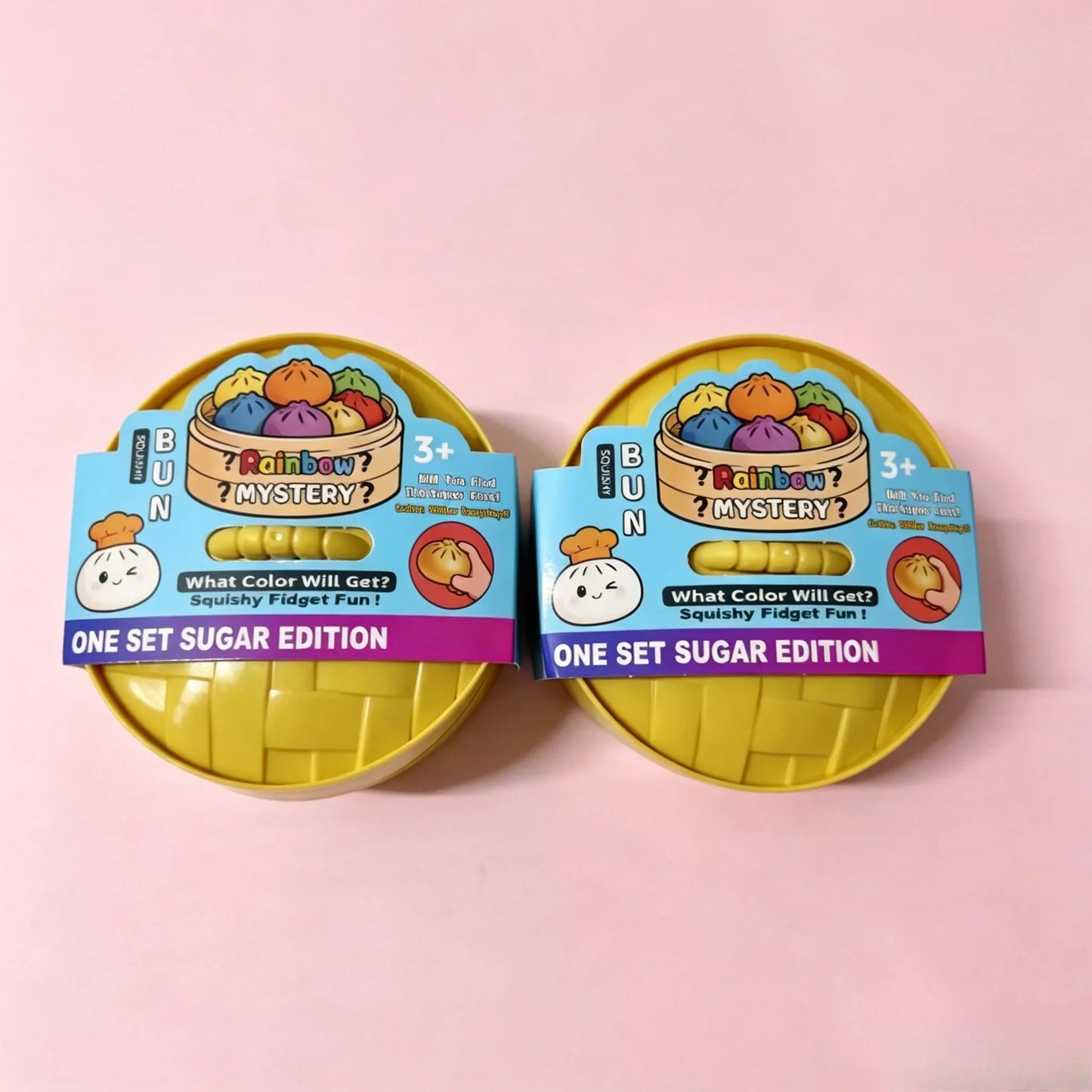 Dumpling Pressure Dumpling Squishies Cute Colorful Bun Toy Slow Rising Stress Relief Fidget Toy for Kids Adults Anti-Anxiety Gif