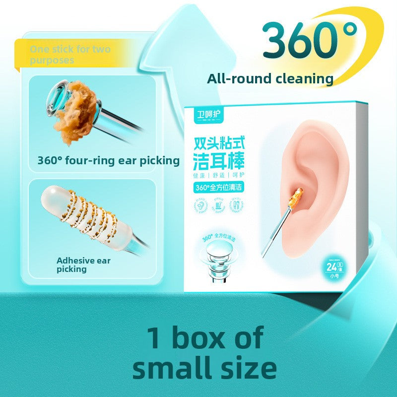 Ear cleaning cotton swabs for ear care and hygiene