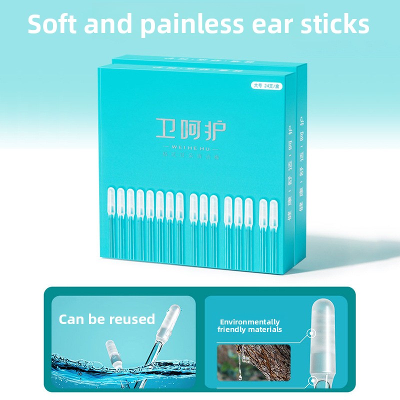 Ear cleaning cotton swabs for ear care and hygiene